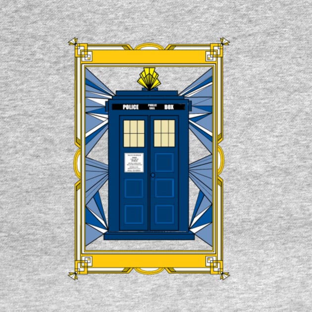 Art Deco Tardis by BarbwireCowgirl